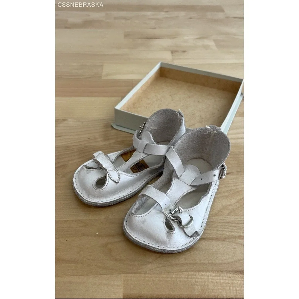 Gertrude White Vintage Baby Gilr Shoes -‎ Size 1